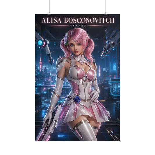 Tekken Alisa Bosconovitch Wall Art Print Character Poster for Fans