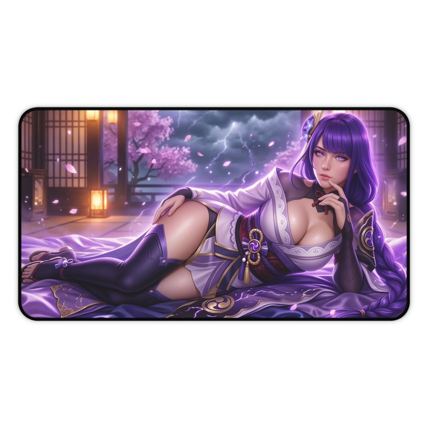 Genshin Impact Mouse Pad, Raiden Shogun Desk Mat, XXL