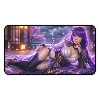 Genshin Impact Mouse Pad, Raiden Shogun Desk Mat, XXL