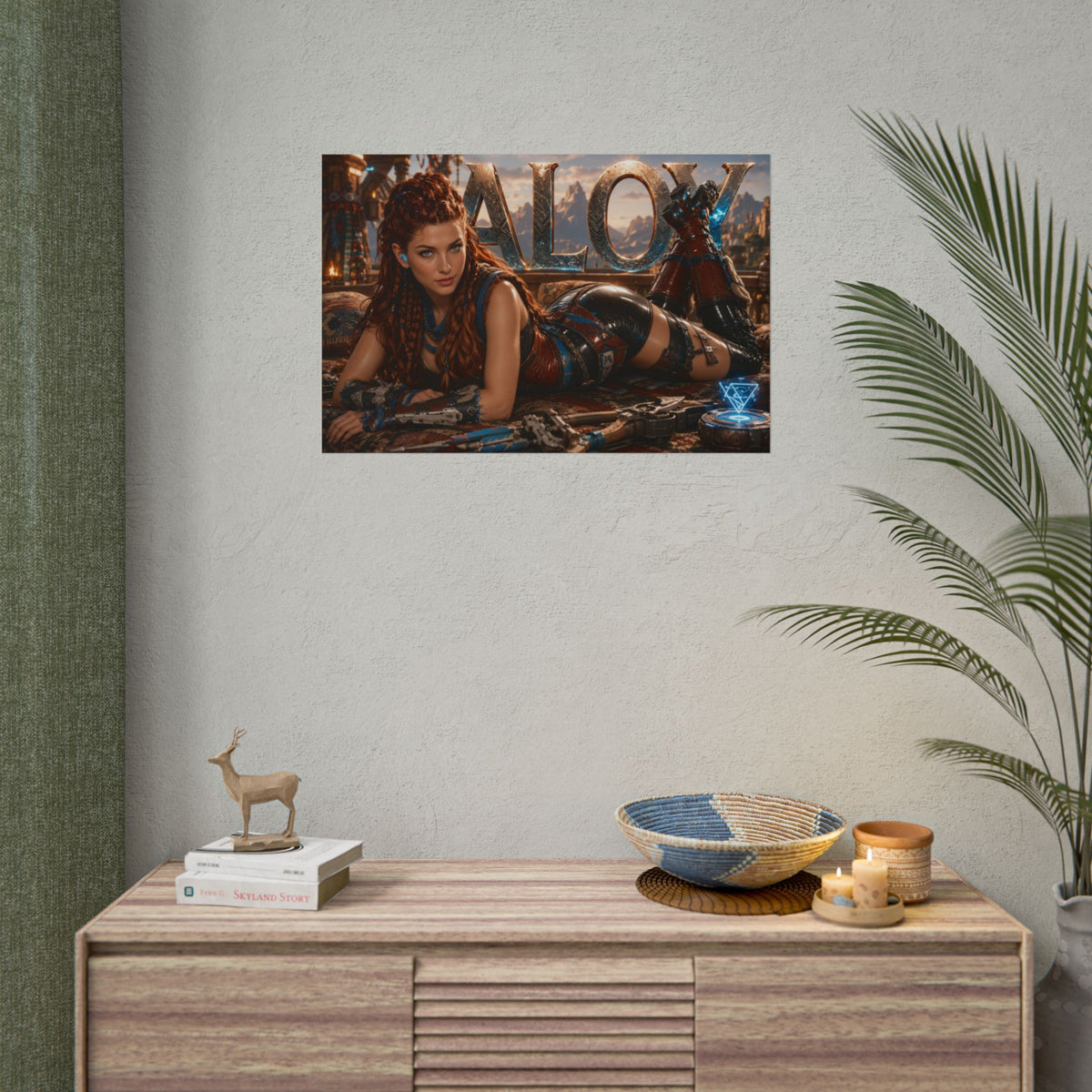 Aloy Character Poster Horizon Gamer Room Wall Art Collectible Decor