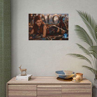 Aloy Character Poster Horizon Gamer Room Wall Art Collectible Decor