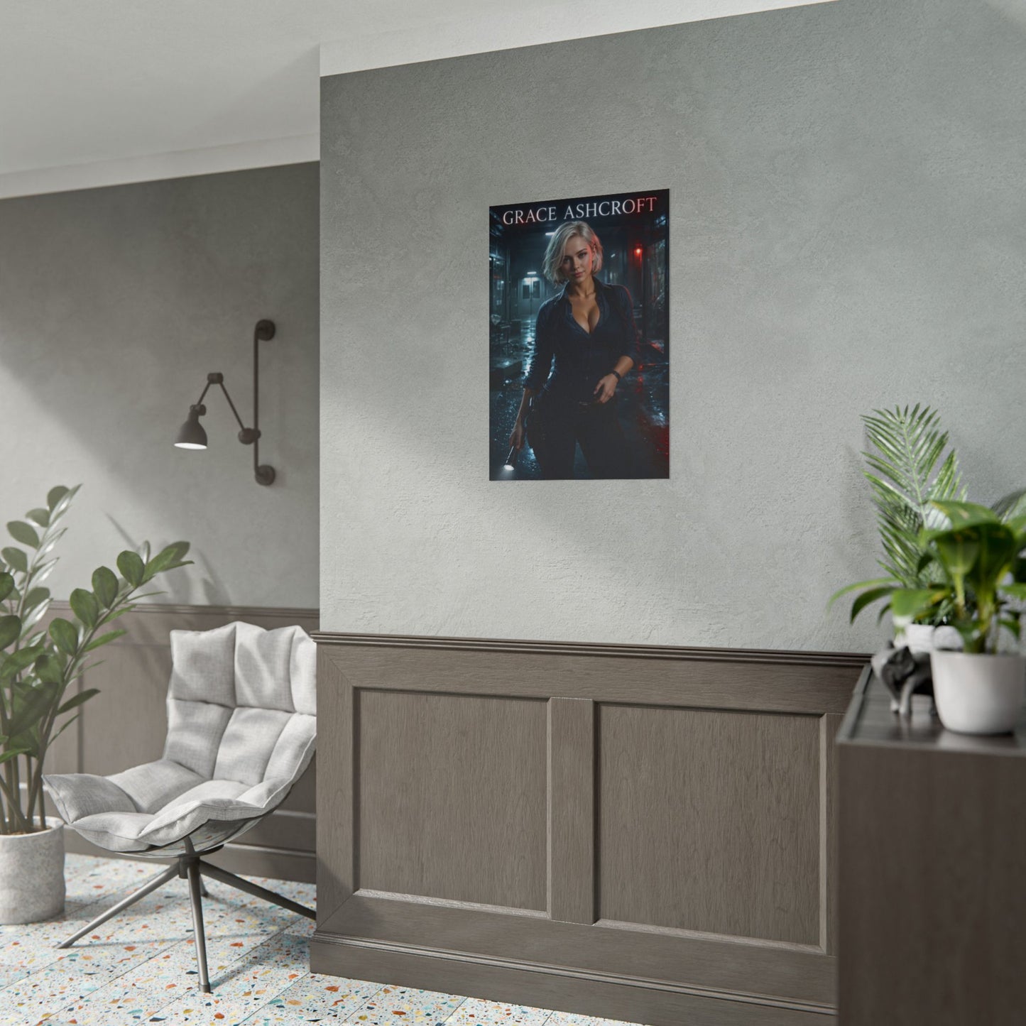 Grace Ashcroft Poster, Horror Game Wall Art, Gaming Print, Gamer Decor