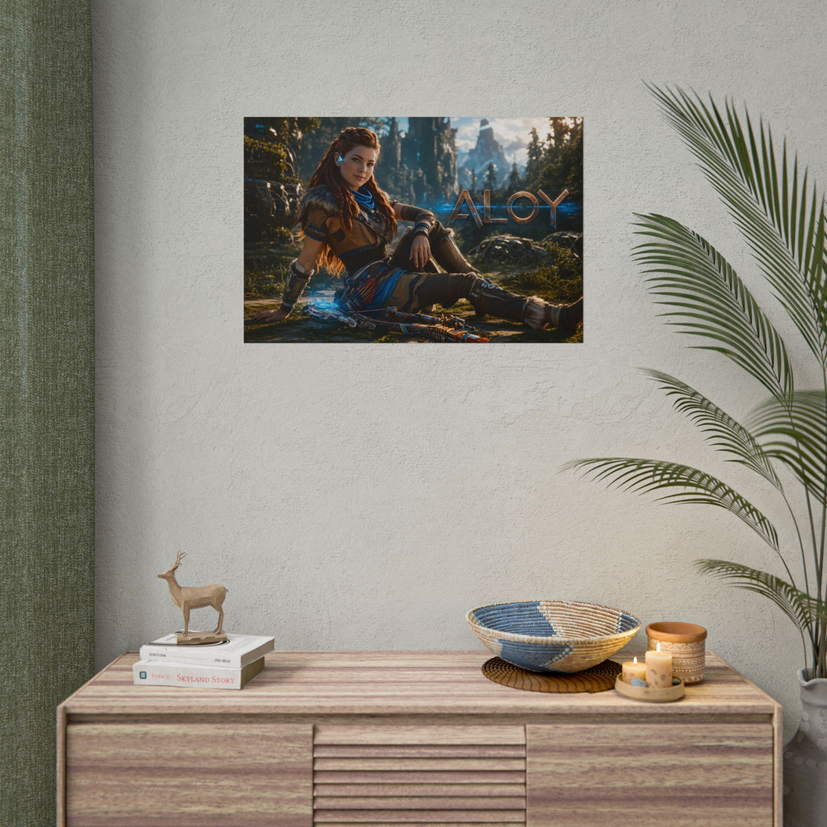 Gaming Wall Art Aloy Horizon Poster Game Room Decor Gamer Gift Art Print