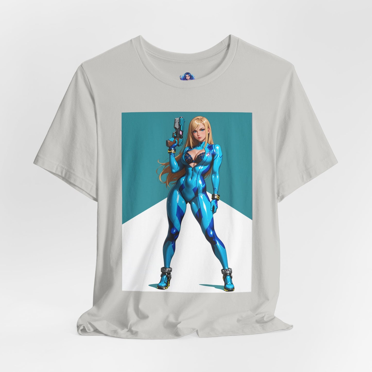 Samus Aran T-Shirt | Sci-Fi-Heldin-Shirt für Gamer &amp; Anime-Fans | Galaktische Kriegerin