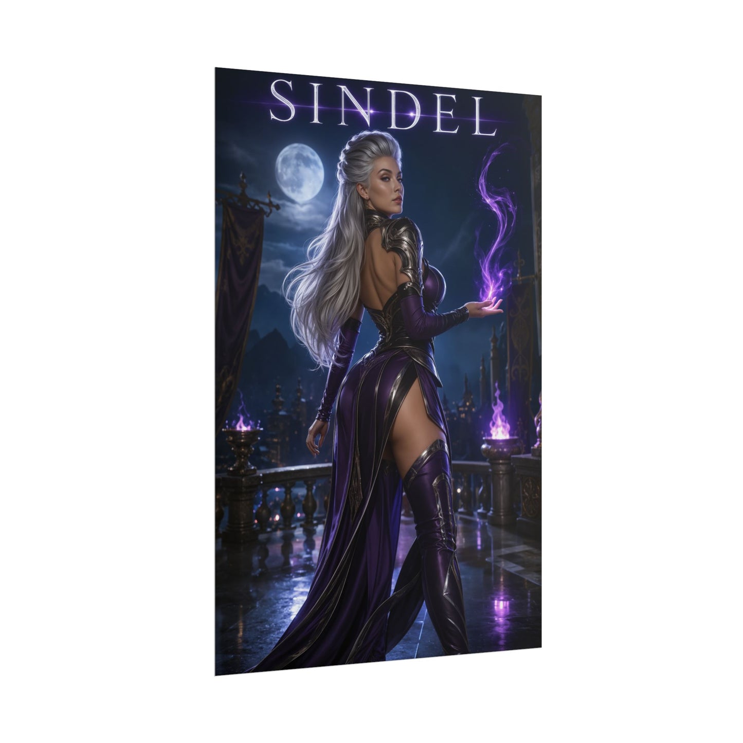 Mortal Kombat Sindel Poster Edenian Queen Wall Art Print Decor