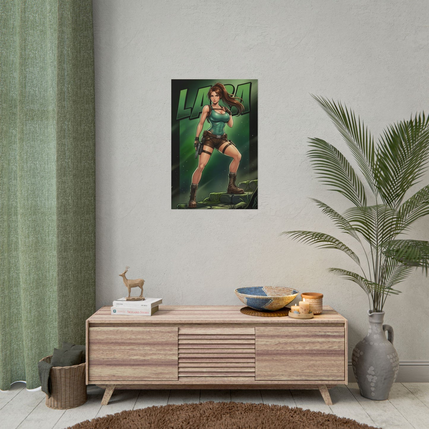 Lara Croft Tomb Raider Poster, Tomb Raider Wall Art Print, Adventure Girl Decor, Action Game Wall Art, Gamer Gift