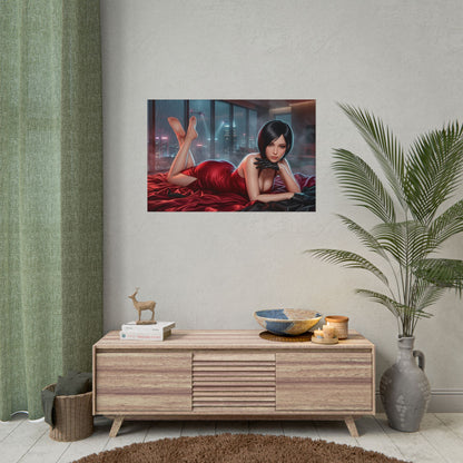 Resident Evil Poster, Ada Wong Wall Art, Gaming Print, Pin Up Decor