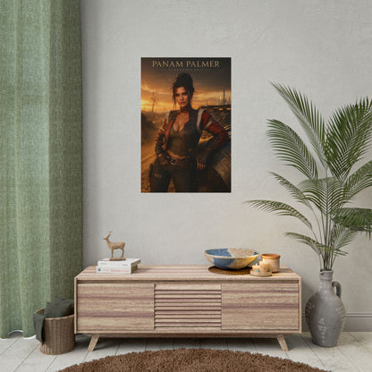 Panam Palmer Poster, Cyberpunk 2077 Wall Art, Gaming Print, Gamer Decor