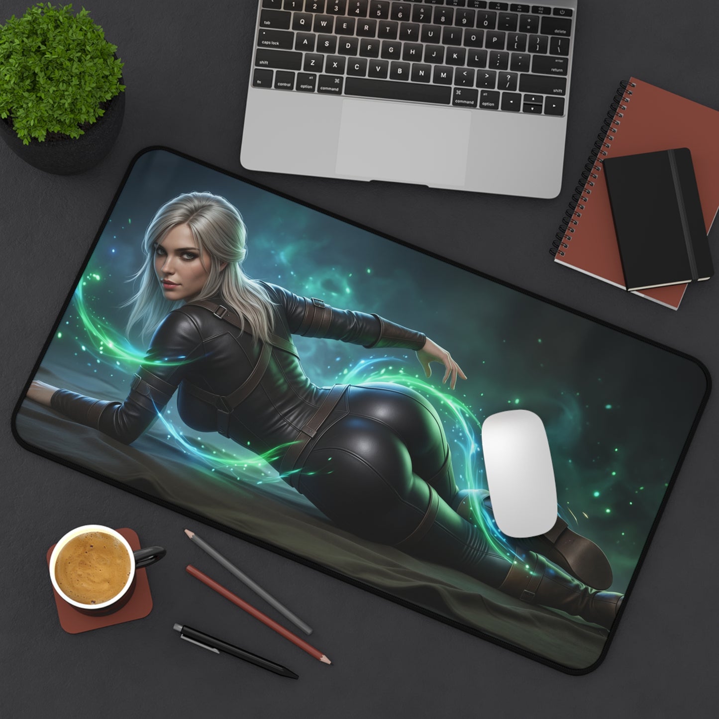The Witcher Mouse Pad, Ciri Desk Mat, Gamer Room Decor