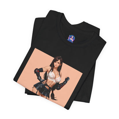 Tifa Lockhart T-Shirt | Final Fantasy VII T-Shirt für Gamer und Otaku-Fans | Starkes Waifu-Shirt