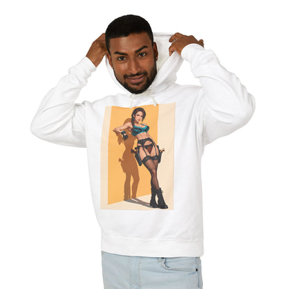 Худі з Ларою Крофт | Худі з виживанням у розкрадачці гробниць | Пуловер з аніме-воїном-дослідником