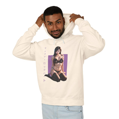 Худі з капюшоном Tifa Lockhart | Худі з фентезійною RPG | Пуловер з аніме-героїнею