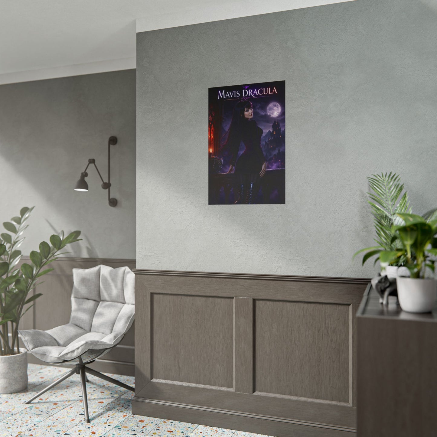 Mavis Dracula Poster, Hotel Transylvania Wall Art, Vampire Art Print