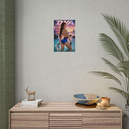 Gaming Wall Art D Va Overwatch Poster Bedroom Game Room Decor Art Print