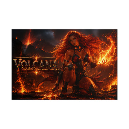 Collector Room Decor Volcana Comic Poster Character Wall Art Gift Print