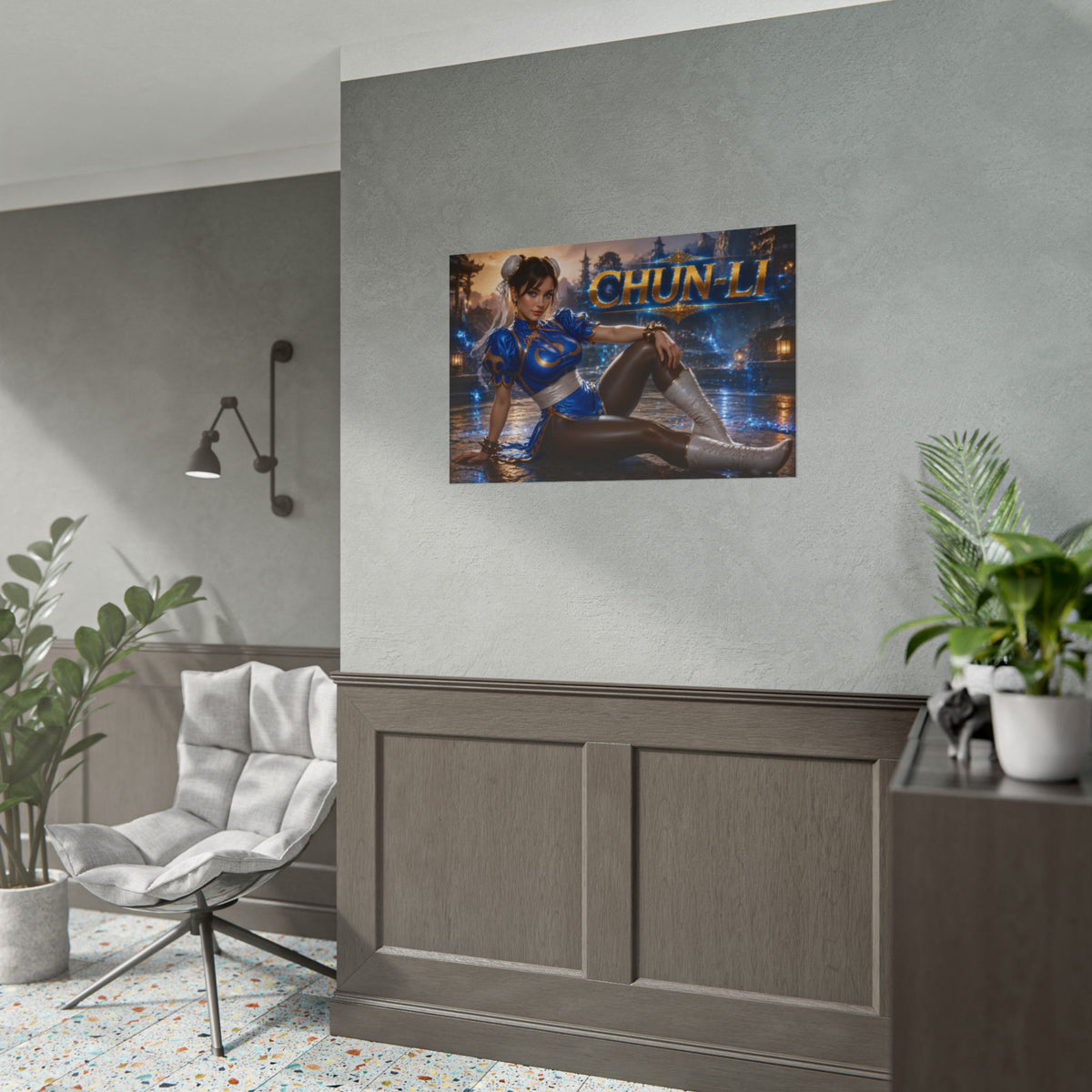 Gaming Wall Art Chun Li Poster Game Room Decor Gamer Gift Art Print