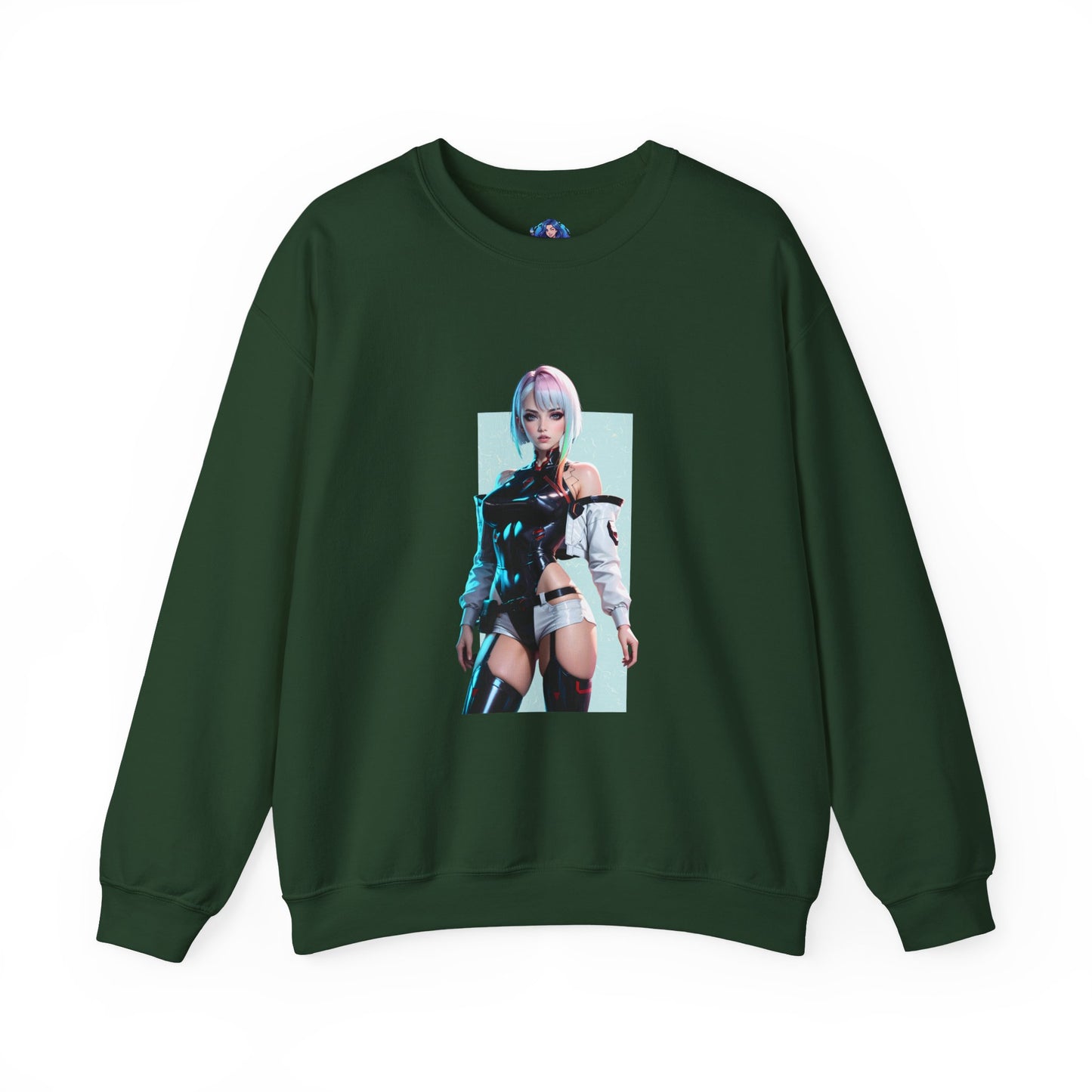 Lucy Edgerunners Sweatshirt, Cyberpunk-Rundhalsausschnitt, futuristische Gaming-Bekleidung für Fans