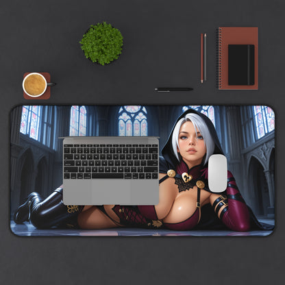 Ivy Valentine Schreibtischunterlage, Soulcalibur Heroine Mauspad, Fantasy Gaming Schreibtisch-Setup