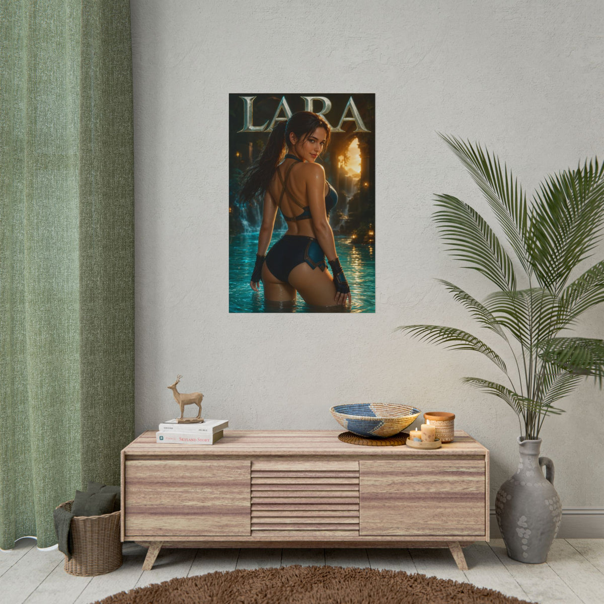 Lara Croft Tomb Raider Poster PC Gaming Wall Decor Bedroom Art Collector Gift
