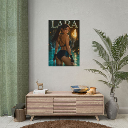 Lara Croft Tomb Raider Poster PC Gaming Wall Decor Bedroom Art Collector Gift