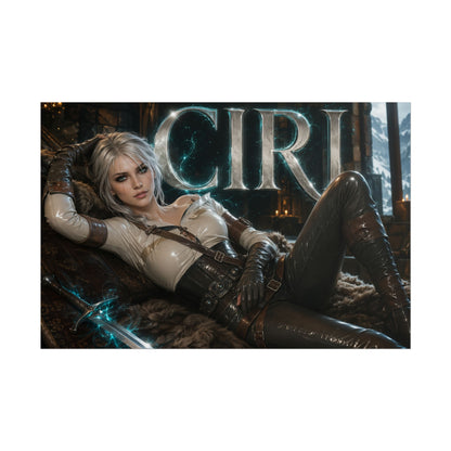 Ciri Character Poster The Witcher Gamer Room Wall Art Collectible Decor