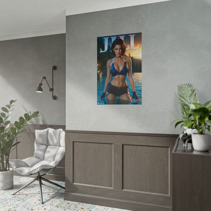 Gaming Wall Art Jill Valentine Poster Bedroom Game Room Decor Art Print