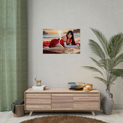 Настінний плакат Вайфу | Аніме-принт «Сейлор Марс» для комплекту «Містичний отаку»