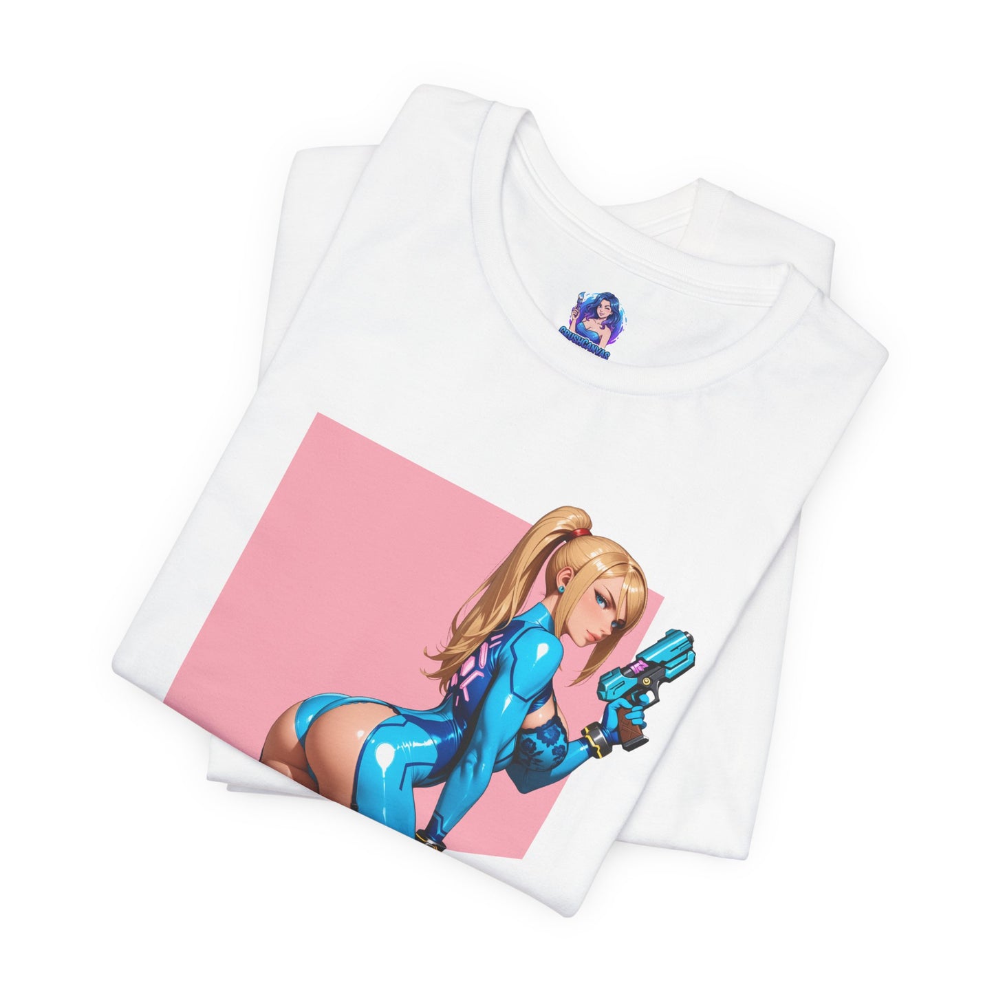 Samus Aran T-Shirt | Sci-Fi-Heldin-Shirt für Gamer und Otaku-Fans | Zero Suit Kriegerin-Shirt