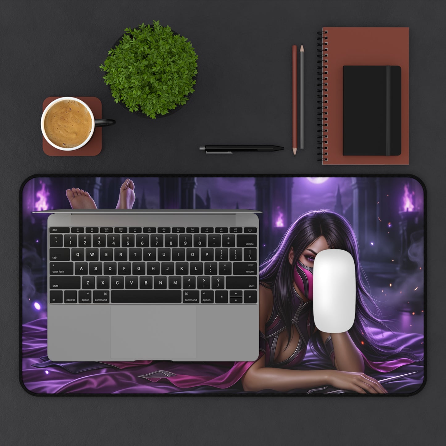 Mortal Kombat Mouse Pad, Mileena Desk Mat, Gamer Gift XXL