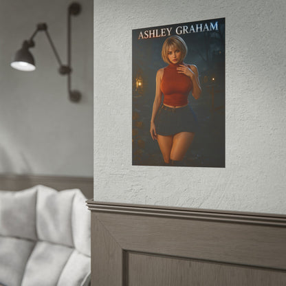 Ashley Graham Resident Evil 4 Remake Game Poster Wall Art Print