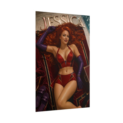 Jessica Cartoon Poster Character Wall Art Room Decor Collectible Print
