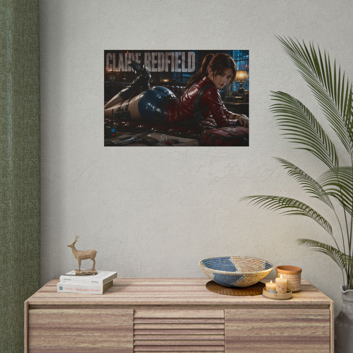 Claire Redfield Resident Evil Poster Gaming Wall Art Gamer Room Decor Art Print