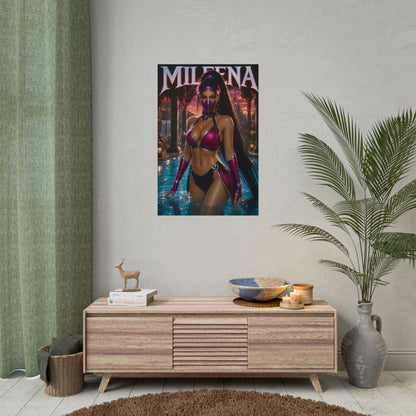 Mileena Mortal Kombat Poster PC Gaming Wall Decor Bedroom Art Collector Gift