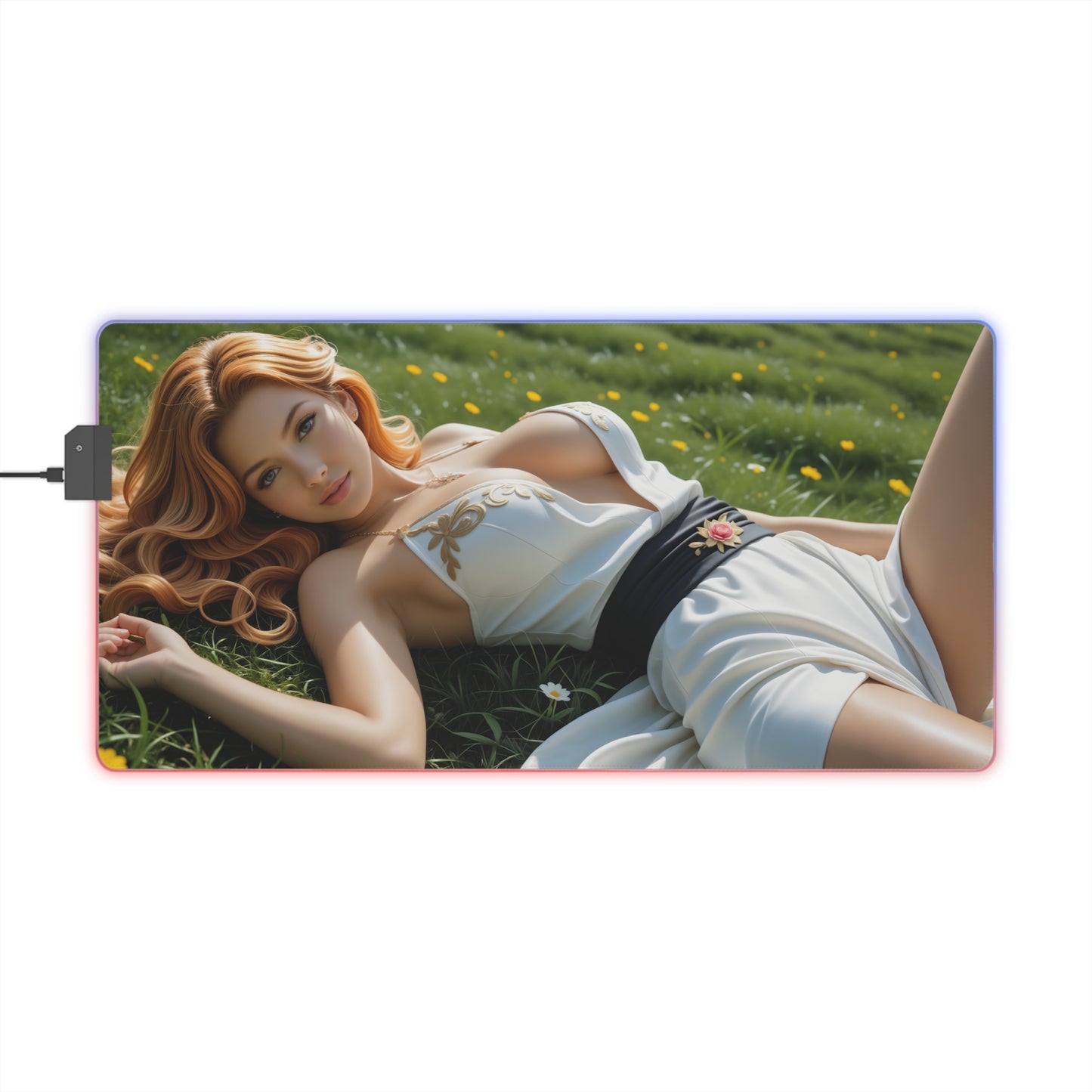 Килимок для столу Tsunade – світлодіодний RGB-підкладка, ігровий комплект для дівчини з аніме Вайфу