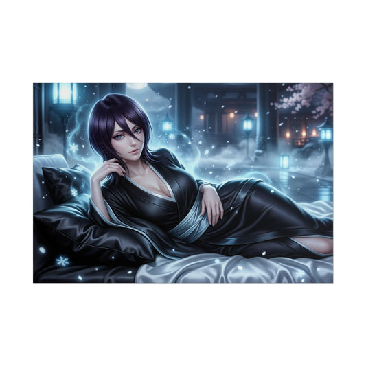 Rukia Kuchiki Poster, Bleach Wall Art, Anime Print, Room Decor
