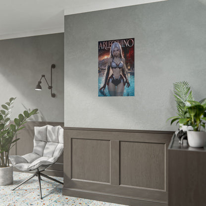 Arlecchino Genshin Impact Poster Anime Wall Art Manga Style Bedroom Room Decor