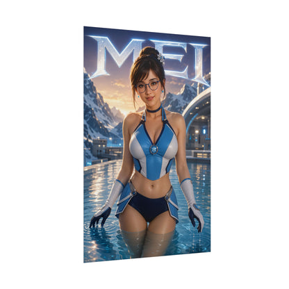 Gaming Wall Art Mei Overwatch Poster Bedroom Game Room Decor Art Print