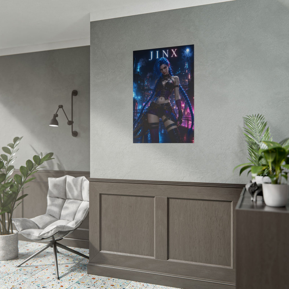 Copy of Arcane Jinx Poster League of Legends Wall Art Print Decor