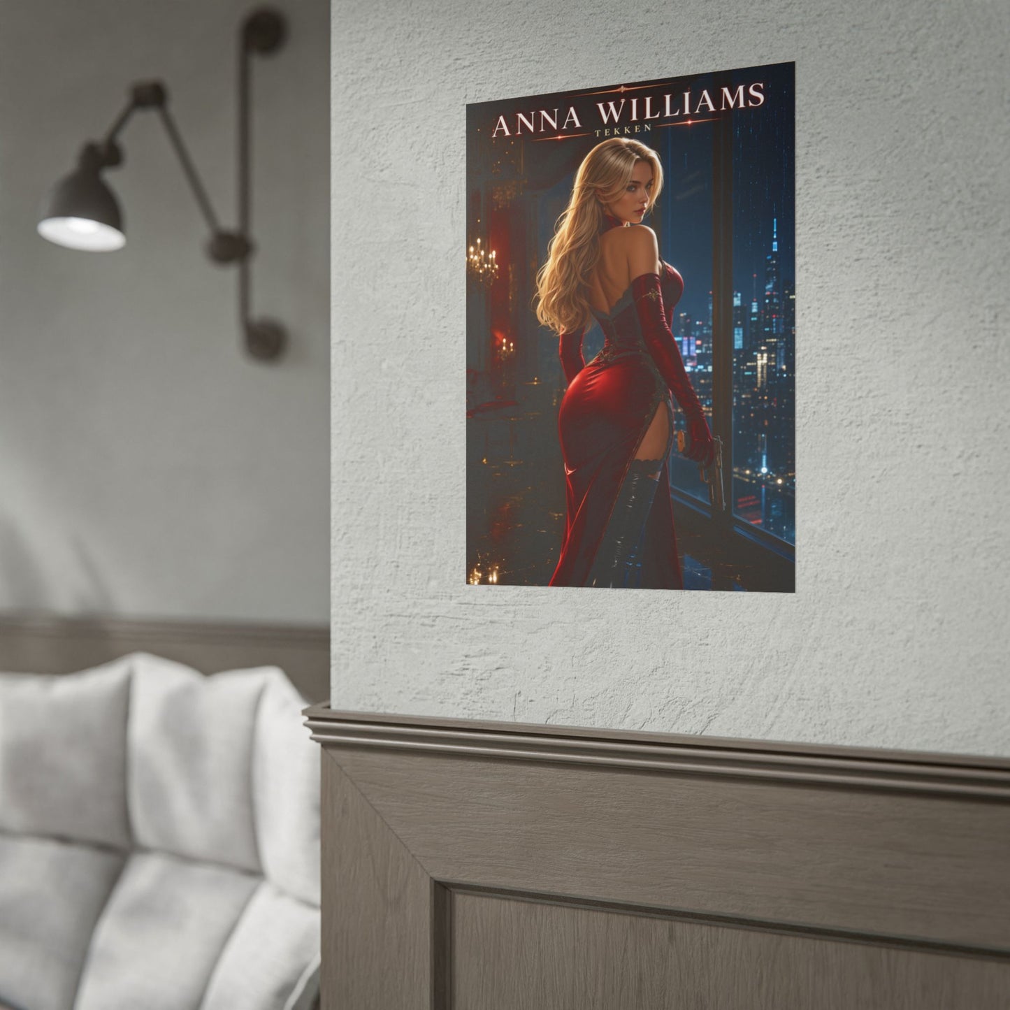 Anna Williams Poster, Tekken Wall Art, Gaming Poster, Room Decor