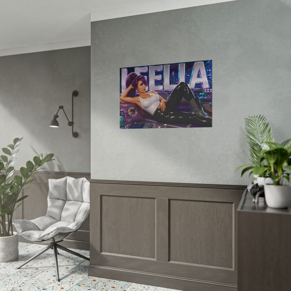 Turanga Leela Character Poster Futurama Wall Decor Collectible Art Print