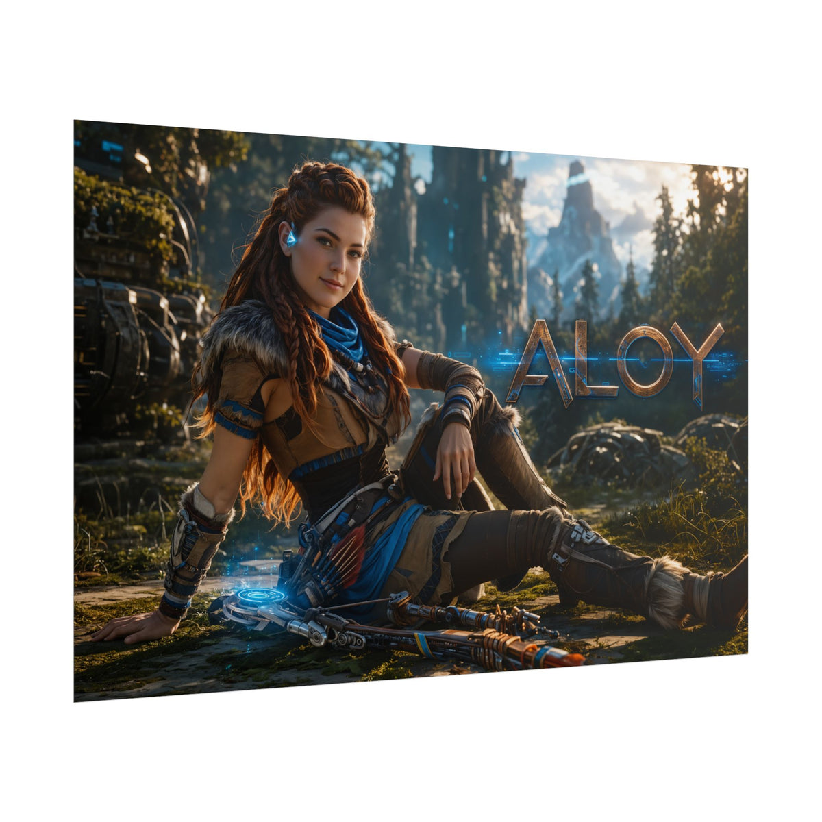 Gaming Wall Art Aloy Horizon Poster Game Room Decor Gamer Gift Art Print