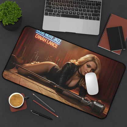 Black Canary Gaming Mouse Pad, Superhero Desk Mat, Comic Heroine Gaming Setup featuring high-def Black Canary artwork on a large premium gaming desk mat