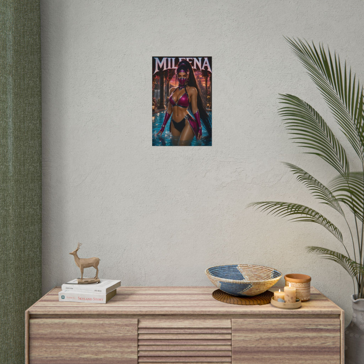 Mileena Mortal Kombat Poster PC Gaming Wall Decor Bedroom Art Collector Gift