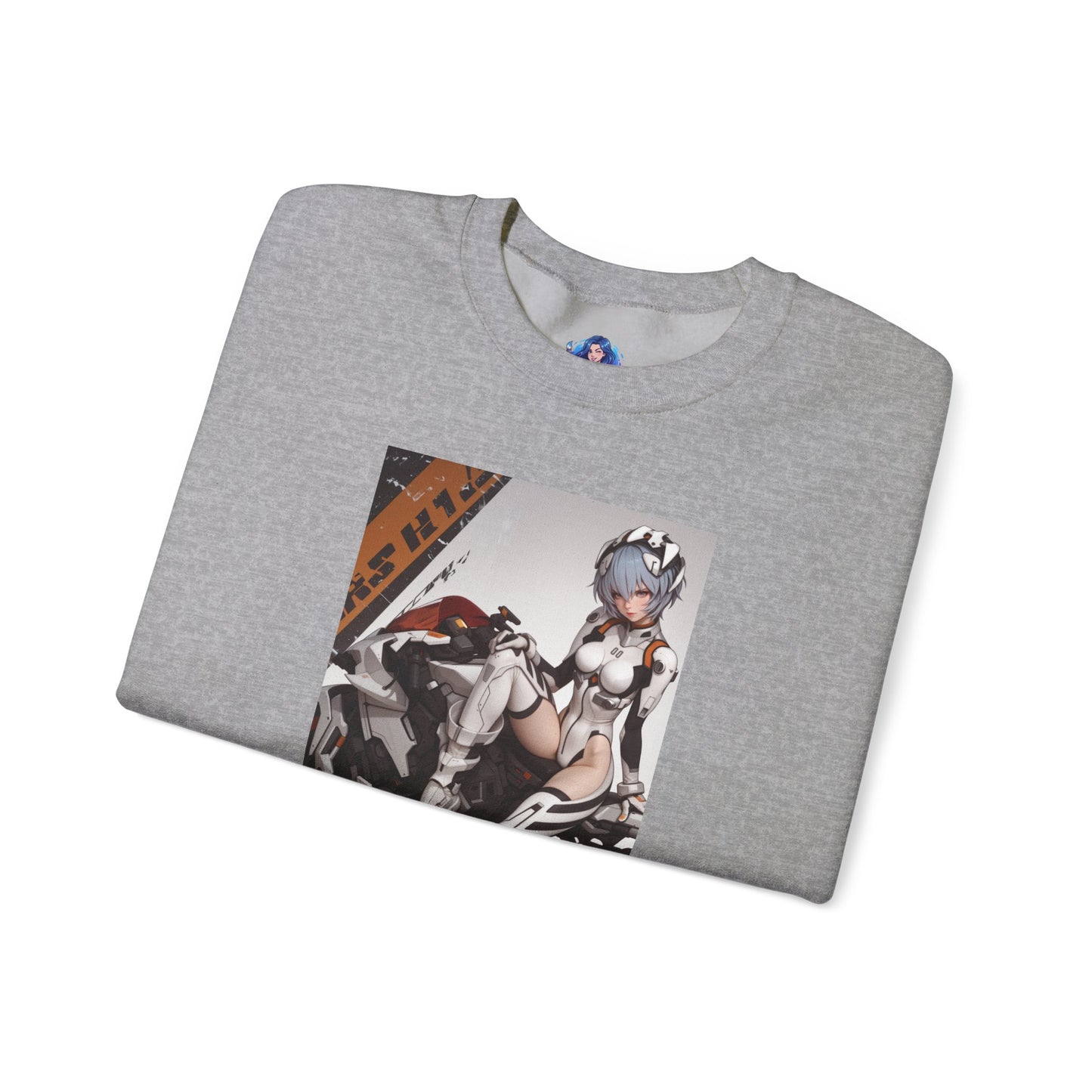 Rei Ayanami Sweatshirt, Evangelion Crewneck, Minimalist Anime Streetwear for Fans