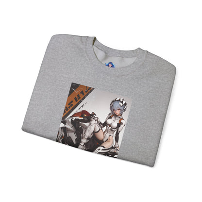 Rei Ayanami Sweatshirt, Evangelion Crewneck, Minimalist Anime Streetwear for Fans
