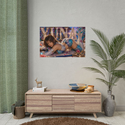 Yuna Poster Gaming Wall Art Gamer Room Decor Collectible Print Wall Decor