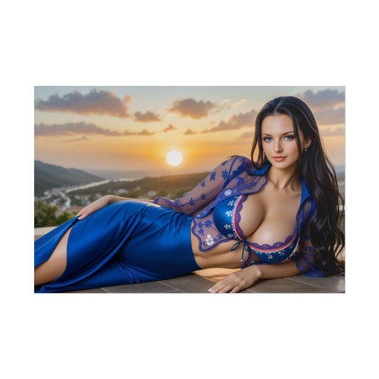 Nico Robin Anime-Poster | Waifu-Wandbild für Piraten-Fantasy-Zimmer