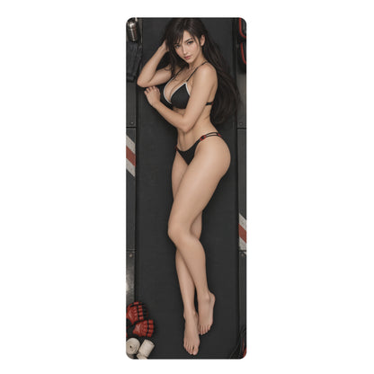 Tifa Lockhart Home Workout Yoga Mat Suede Pilates Exercise Mat 24x72