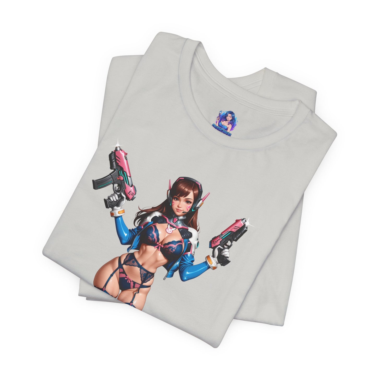 Графічна футболка D.Va | Аніме-футболка Overwatch для геймерів та стрімерів | Мила футболка Waifu