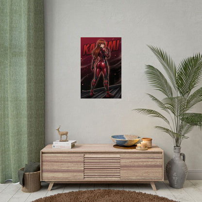 Kasumi Poster, Dead or Alive Wall Art, Combat Girl Print, Fighting Game Decor, Gamer Room Wall Art, Gift